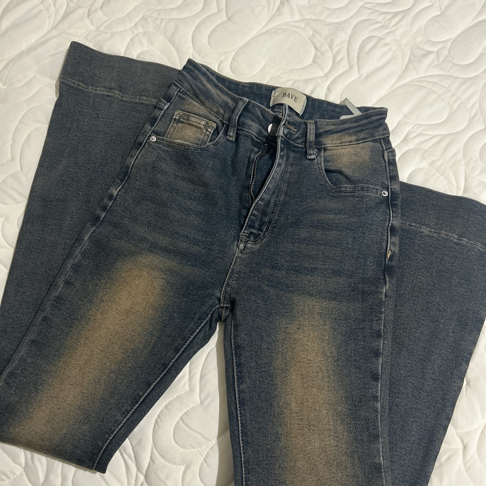 Women's Flare Jeans in Dark Blue